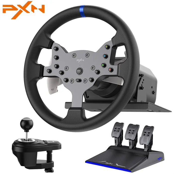 PXN-V99 900 & 270 DEGREE FFB RACING WHEEL WITH PEDALS / SHIFTER