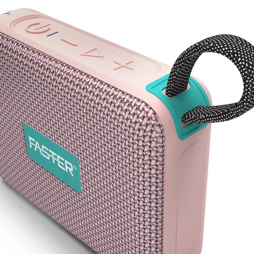 FASTER Groove X Mini Speaker Model X300 8W Output Bluetooth v5.3 1000mAh Battery 4hrs Playtime RGB LED Lights IPX7 Water-Resistant TWS & TF Card Support - UGREEN PAKISTAN
