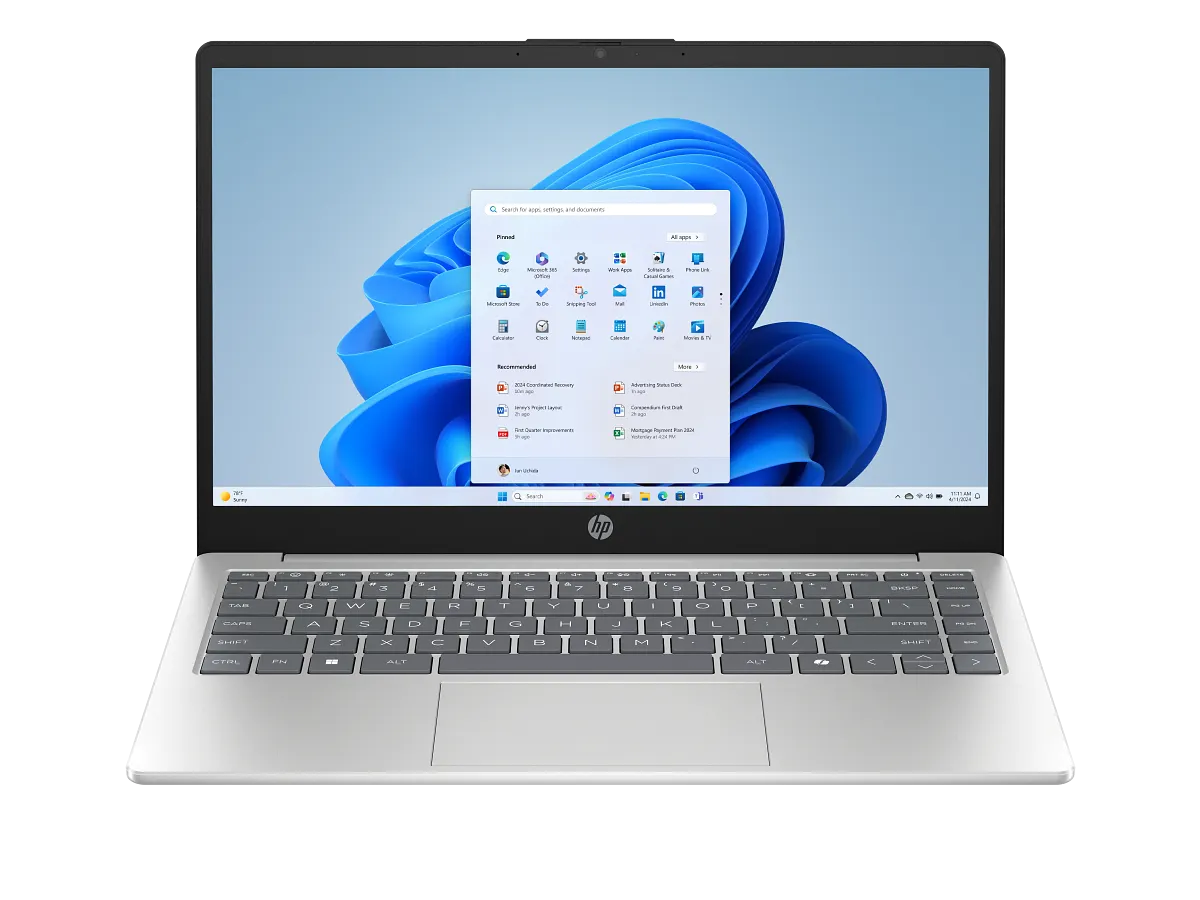 HP Laptop AI 14-HC0037NR Intel Core Ultra 5 225U 8GB RAM 256GB SSD 14" FHD Windows 11 - Natural Silver