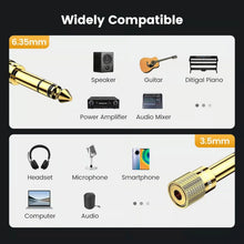 UGREEN 20503 6.5mm to 3.5mm Audio Adapter Gold-Plated for Headphones Amp Mixer Keyboard