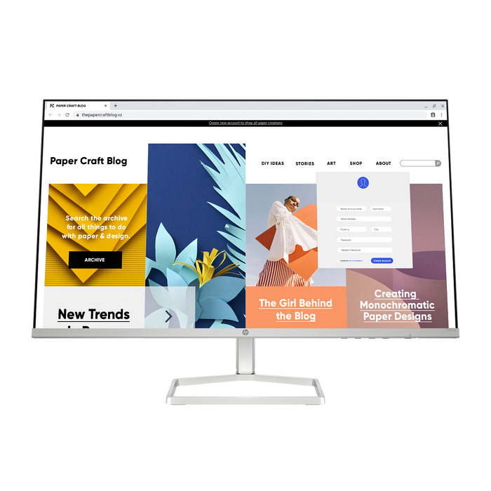 HP Series 5 527SW 27" FHD White Monitor
