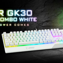 MSI VIGOR GK 30 COMBO WHITE US WIRED