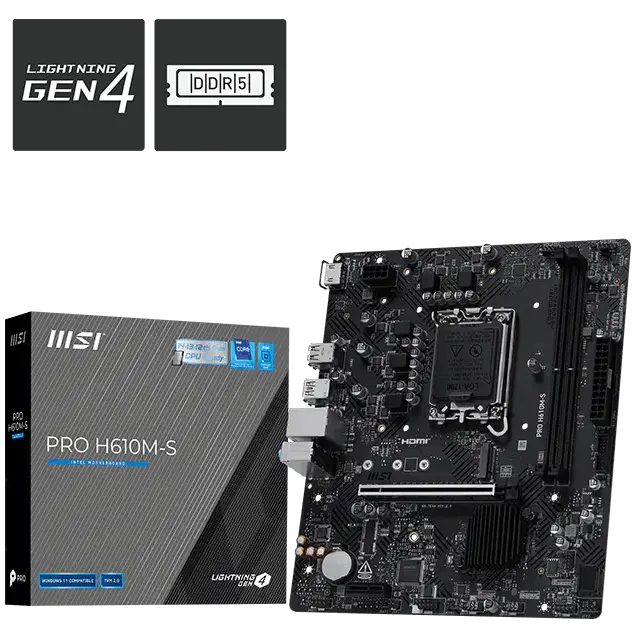 MSI PRO H610M - S D5