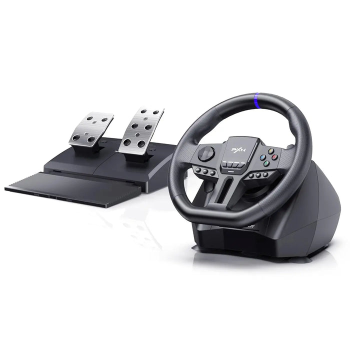 PXN-V900 Gen2 900 & 270 DEGREE VIBRATION STEERING WHEEL WITH 2-PEDALS