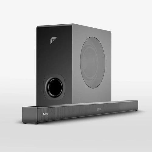 T4000 Home Theater 2.1 Channel Slim Soundbar with 5.25" Wireless Subwoofer 120W RMS Bluetooth v5.2 Clear Dialogue & Deep Bass Zero Clutter