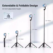 UGREEN 15062 Tripod Stand Bluetooth Remote Aluminum Selfie Stick Phone Holder for iPhone Samsung - UGREEN PAKISTAN