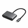 UGREEN 50505 USB-C to HDMI & VGA Converter 4K@30Hz 1080P@60Hz Aluminum Dual Output