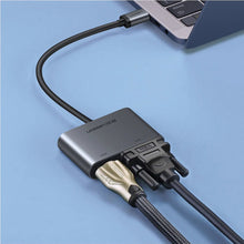 UGREEN 50505 USB-C to HDMI & VGA Converter 4K@30Hz 1080P@60Hz Aluminum Dual Output - UGREEN PAKISTAN