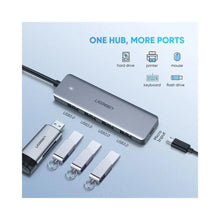 UGREEN 70336 USB-C to 4-Port USB 3.0 Hub 5Gbps for MacBook iPad Laptop Flash Drive