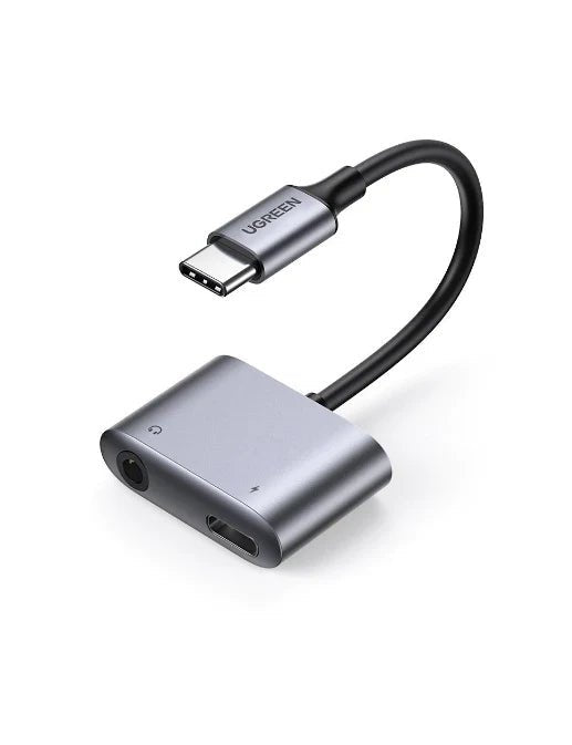 UGREEN 60164 USB-C to 3.5mm Audio with PD Charging Adapter for Phone Tablet Laptop