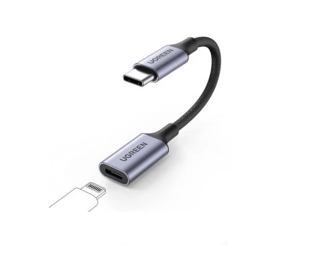 UGREEN 70953 USB-C to Lightning Female Audio Adapter for iPhone Headphones Samsung Pixel