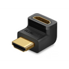 UGREEN 20109 HDMI Down Angle Adapter 90° Male to Female for Wall-Mounted TV Monitor