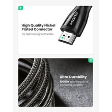 UGREEN 80401 HDMI 2.1 Braided Cable 8K@60Hz 4K@120Hz 48Gbps Dynamic HDR eARC 1M for PS5 Xbox