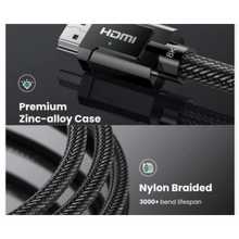 UGREEN 80602 HDMI 2.1 Certified Braided Cable 8K@60Hz 4K@120Hz 48Gbps Dynamic HDR eARC 3M Gray