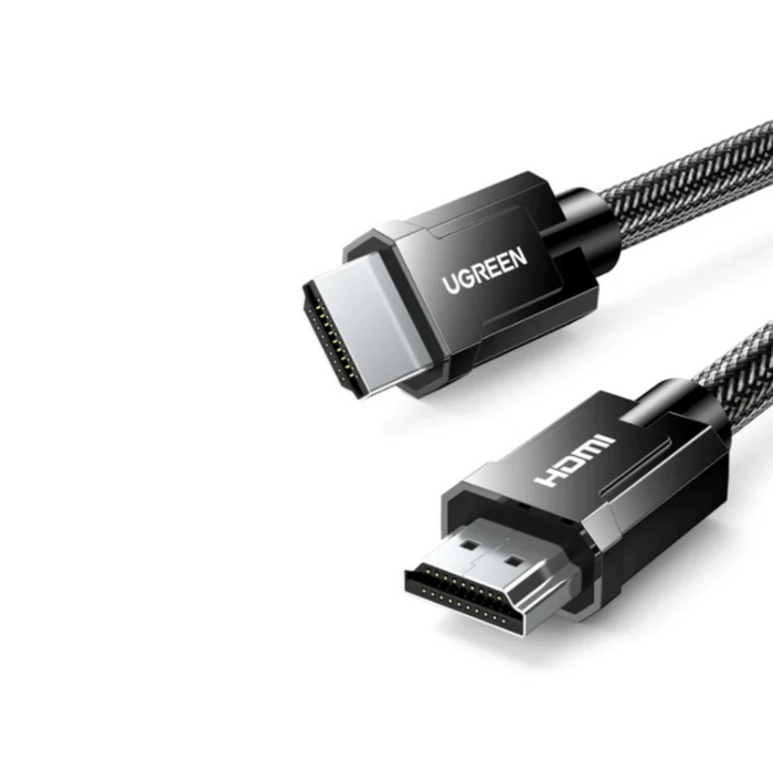 UGREEN 80602 HDMI 2.1 Certified Braided Cable 8K@60Hz 4K@120Hz 48Gbps Dynamic HDR eARC 3M Gray
