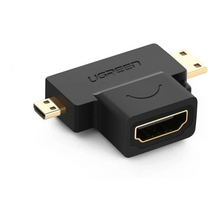 UGREEN 20144 Micro HDMI Mini HDMI to HDMI Adapter Set 4K for Camera Tablet Laptop Projector