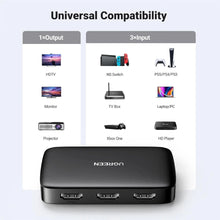 UGREEN 80125 HDMI Switcher 3-in-1 Out 4K@30Hz for PS5 Xbox TV Monitor Projector