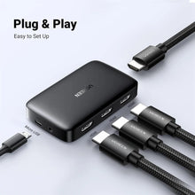 UGREEN 80125 HDMI Switcher 3-in-1 Out 4K@30Hz for PS5 Xbox TV Monitor Projector