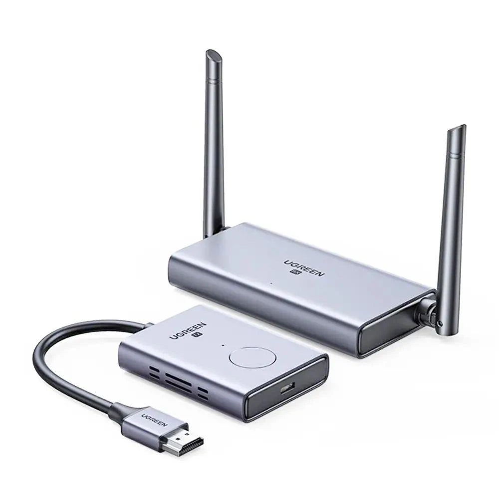 UGREEN 50633A Wireless HDMI Extender Kit 1080P@60Hz 50M 5GHz Dual Antenna for Projector TV