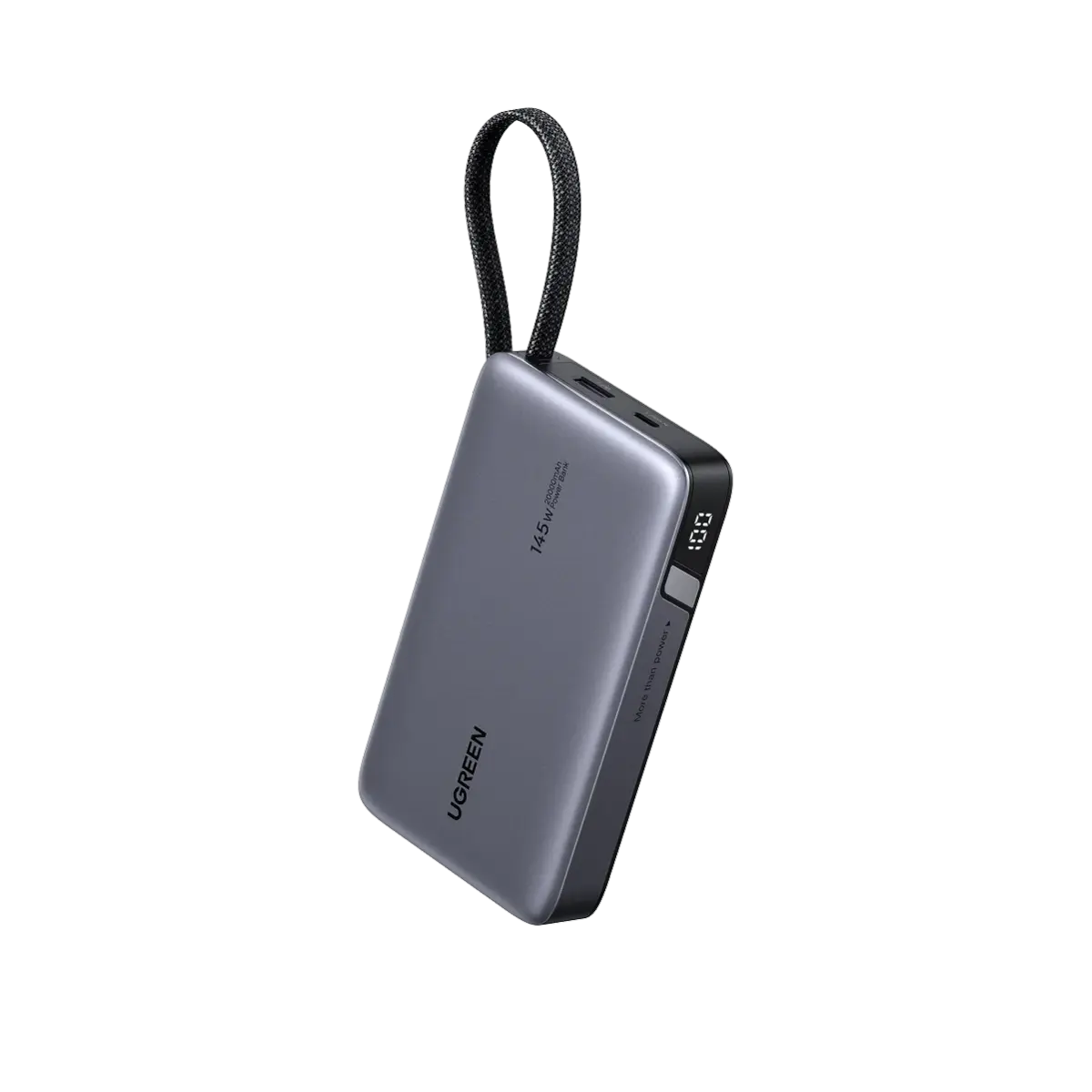 UGREEN 145W Power Bank with Built-in USB-C Cable | Fast Charging Portable Charger