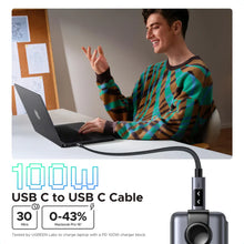 UGREEN 35501 UNO 100W USB-C Cable – Braided, PD Fast Charging & LED Display