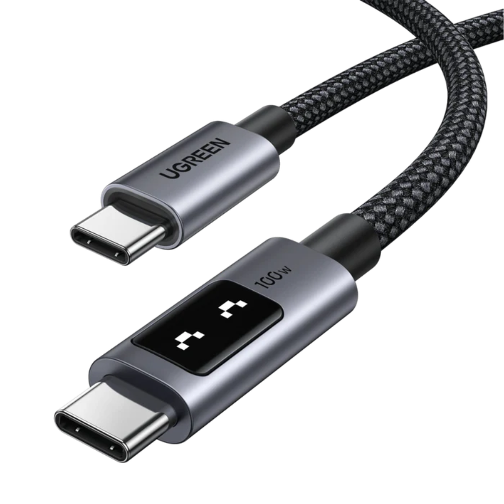 UGREEN 35501 UNO 100W USB-C Cable – Braided, PD Fast Charging & LED Display