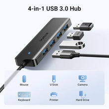 UGREEN 25851 USB 3.0 Hub 4-Port Ultra-Slim 5Gbps for Laptop PC Flash Drive External HDD