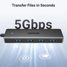 UGREEN 25851 USB 3.0 Hub 4-Port Ultra-Slim 5Gbps for Laptop PC Flash Drive External HDD