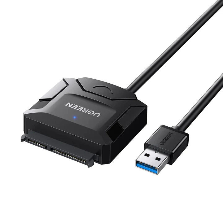 UGREEN 20611 USB to SATA Adapter Cable 2.5 3.5 HDD SSD UASP 5Gbps for Data Transfer Cloning