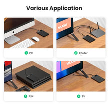 UGREEN 30848 2.5-Inch HDD Enclosure USB 3.0 5Gbps UASP Tool-Free for PS4 Xbox PC Laptop