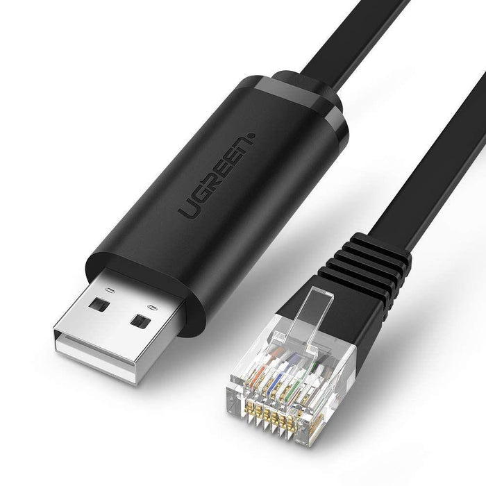 Ugreen USB 2.0 to RJ45 Console Cable 3M | FTDI RS232 USB Console Cable for Windows, Mac & Linux