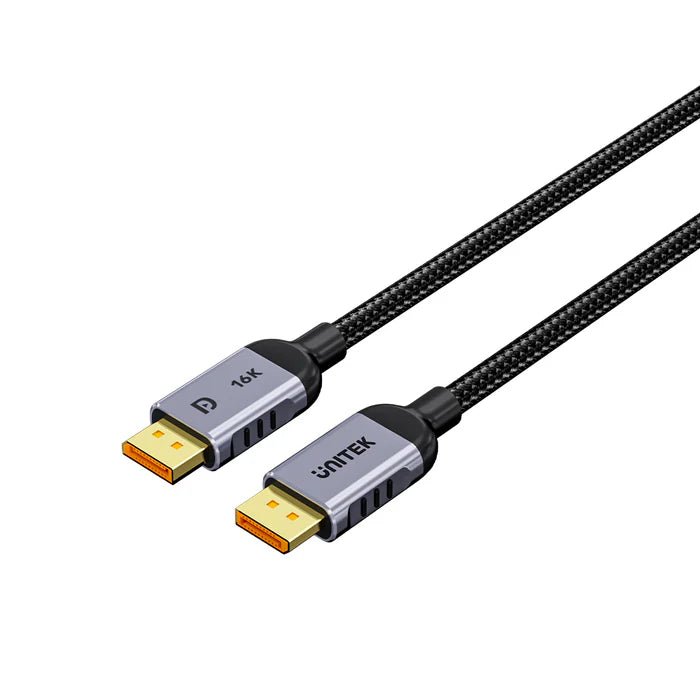 UNITEK C1626GY01-2M DisplayPort 2.1 Cable 16K@60Hz 80Gbps 8K@120Hz 4K@240Hz Dynamic HDR for Gaming