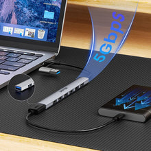 UNITEK H1209AGY01 uHUB S7 7 - Port USB 3.0 Hub 5Gbps Aluminium USB - C/USB - A for Laptop PC - UGREEN PAKISTAN