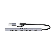 UNITEK H1209AGY01 uHUB S7 7 - Port USB 3.0 Hub 5Gbps Aluminium USB - C/USB - A for Laptop PC - UGREEN PAKISTAN
