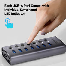 UNITEK H1314A01 - EU 7 - in - 1 USB - A Hub with Individual Switches, BC1.2 Fast Charging & Aluminum Housing - UGREEN PAKISTAN