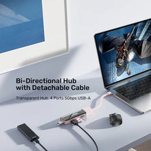 UNITEK H1319ACL01 4 - Port USB - A & USB - C Bi - Directional Hub with Detachable Cable, 5Gbps High - Speed Data Transfer, Plug & Play Multi USB Adapter - UGREEN PAKISTAN