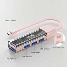 UNITEK H1319ACL01 4 - Port USB - A & USB - C Bi - Directional Hub with Detachable Cable, 5Gbps High - Speed Data Transfer, Plug & Play Multi USB Adapter - UGREEN PAKISTAN