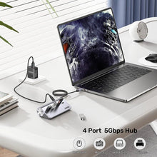 UNITEK H1337AGY01 uHUB Q4 4 - in - 1 USB - C Hub with 2 USB - A, 2 USB - C Ports & 5Gbps Data Transfer - UGREEN PAKISTAN