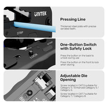 UNITEK OT139ABL01 Multi - Function RJ45/RJ11 Network Cable Crimping Tool with Cat7 Shielding Support - UGREEN PAKISTAN