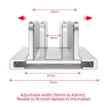UNITEK OT172GY Vertical Adjustable Laptop Stand Holder Aluminum Alloy for MacBook Surface Chromebook - UGREEN PAKISTAN