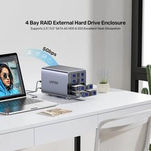 UNITEK S1301AGY01 - EU 4 - Bay RAID Enclosure for 2.5 3.5 SATA HDD SSD Up to 80TB 8 RAID Modes USB 3.0 eSATA - UGREEN PAKISTAN