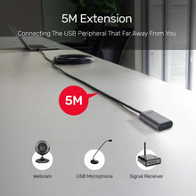 UNITEK U304A USB - C to USB - A Active Extension Cable 5M 5Gbps with DC Jack for Webcam Microphone - UGREEN PAKISTAN