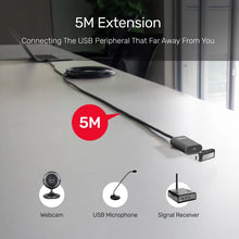 UNITEK U305A USB - C Active Extension Cable 5M 5Gbps with DC Jack for Webcam Microphone - UGREEN PAKISTAN