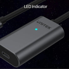 UNITEK U305A USB - C Active Extension Cable 5M 5Gbps with DC Jack for Webcam Microphone - UGREEN PAKISTAN