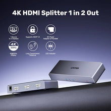UNITEK V1130A01 - EU 4K HDMI Splitter 1x2 4K@30Hz 1080P@60Hz for PS4 Xbox Blu - ray Plug and Play - UGREEN PAKISTAN