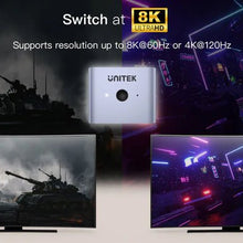 UNITEK V1163A HDMI Bidirectional Switch 2x1 or 1x2 8K@60Hz 4K@120Hz One - Key Switch for PS5 Xbox - UGREEN PAKISTAN
