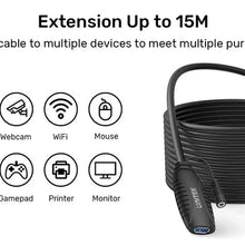UNITEK Y - 3003C USB 3.0 Active Extension Cable 15M 5Gbps Dual Signal Boosters DC 5V for Webcam Printer - UGREEN PAKISTAN