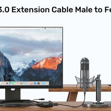 UNITEK Y - 3003C USB 3.0 Active Extension Cable 15M 5Gbps Dual Signal Boosters DC 5V for Webcam Printer - UGREEN PAKISTAN