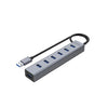 UNITEK Y-3090 uHUB S7 7-Port USB 3.0 Powered Hub with Aluminum Housing & 5Gbps SuperSpeed Data Transfer