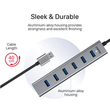 UNITEK Y - 3090 uHUB S7 7 - Port USB 3.0 Powered Hub with Aluminum Housing & 5Gbps SuperSpeed Data Transfer - UGREEN PAKISTAN